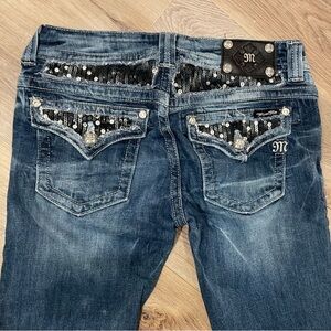 Women's Miss me Blue Embellished Jeans